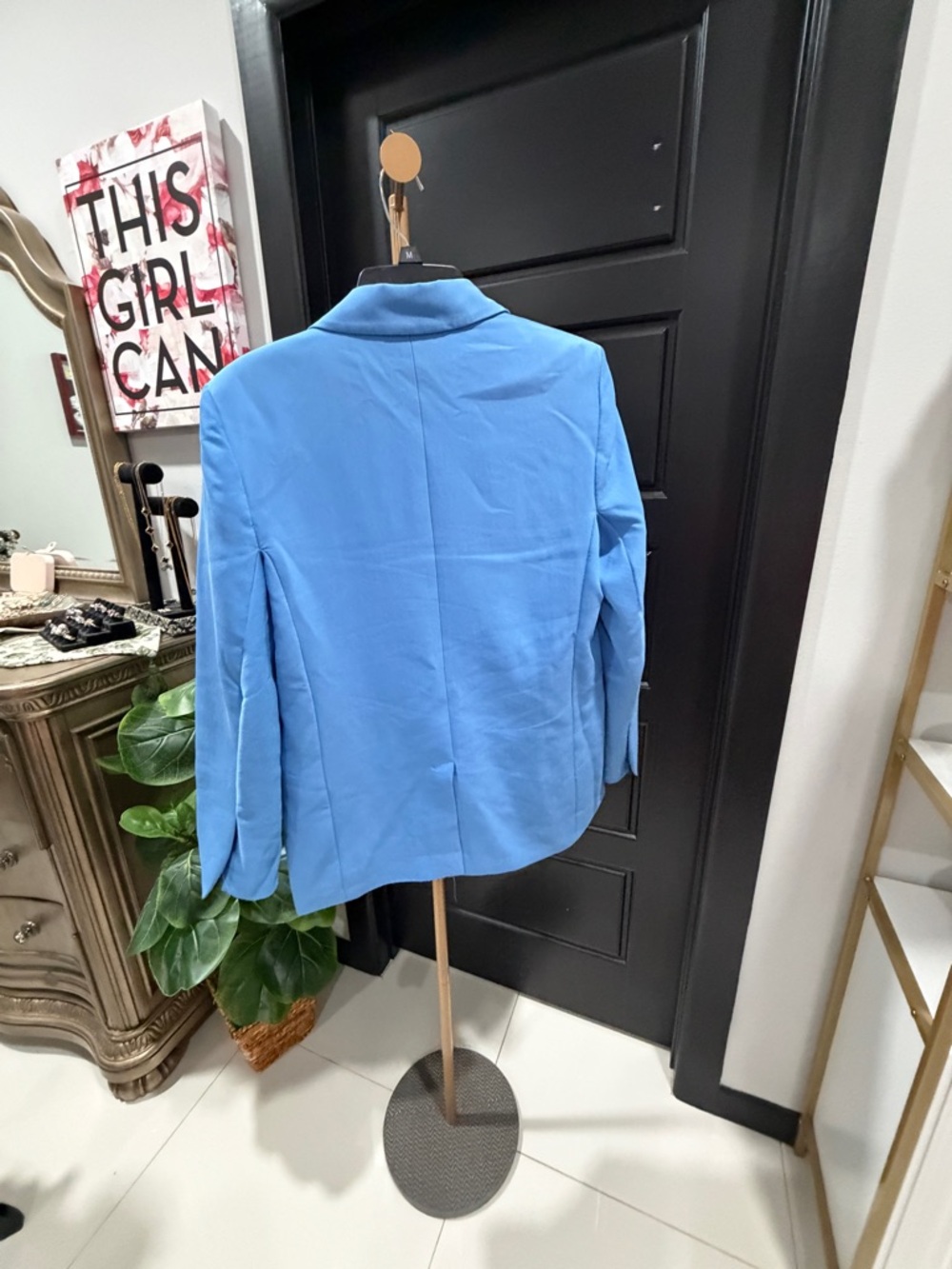 Zara Light Blue Single-Breasted Blazer - Picture 9 of 10